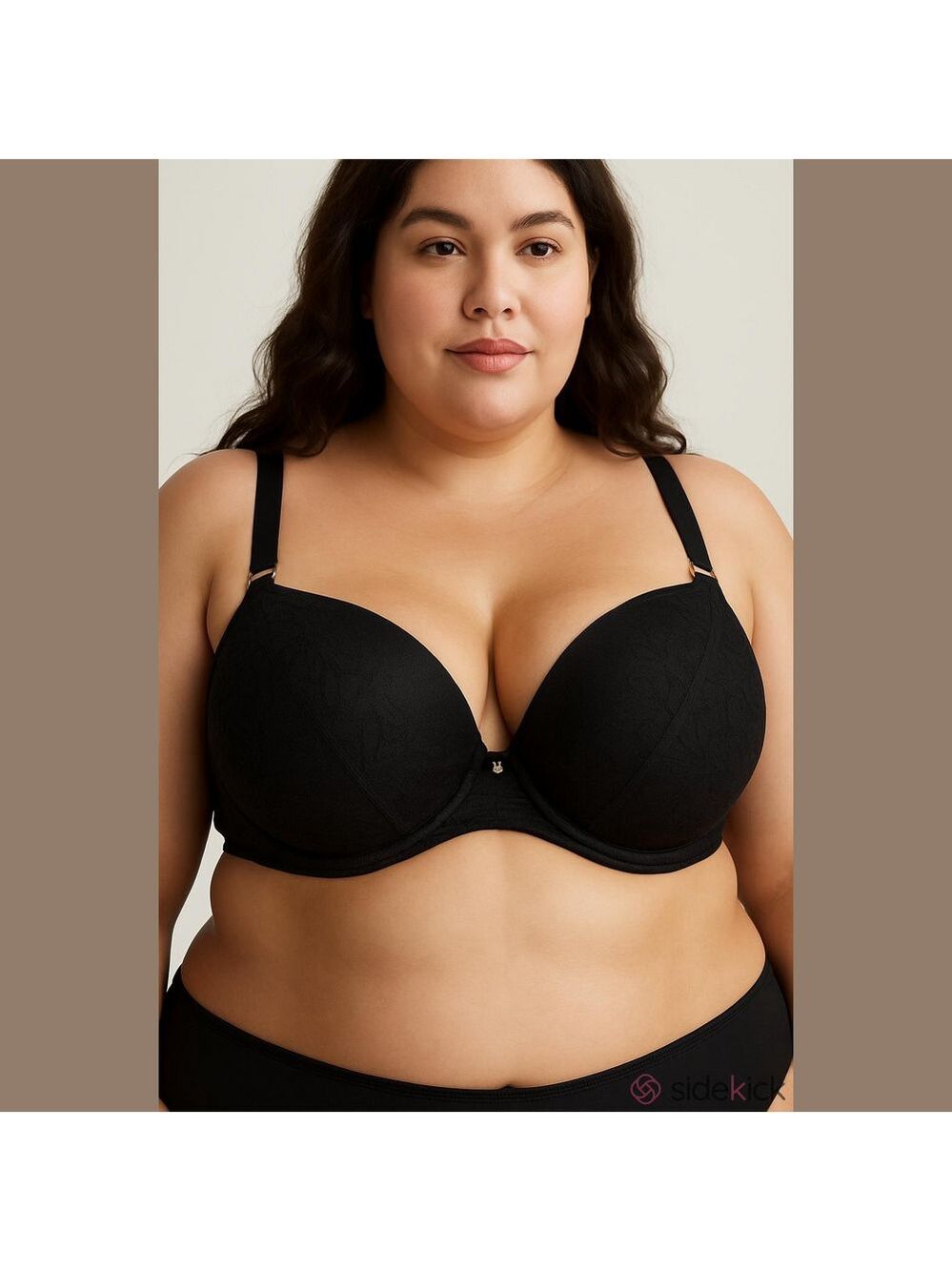 NWOT- Lane Bryant - Cacique Elegant Black Lace Bra 46DD